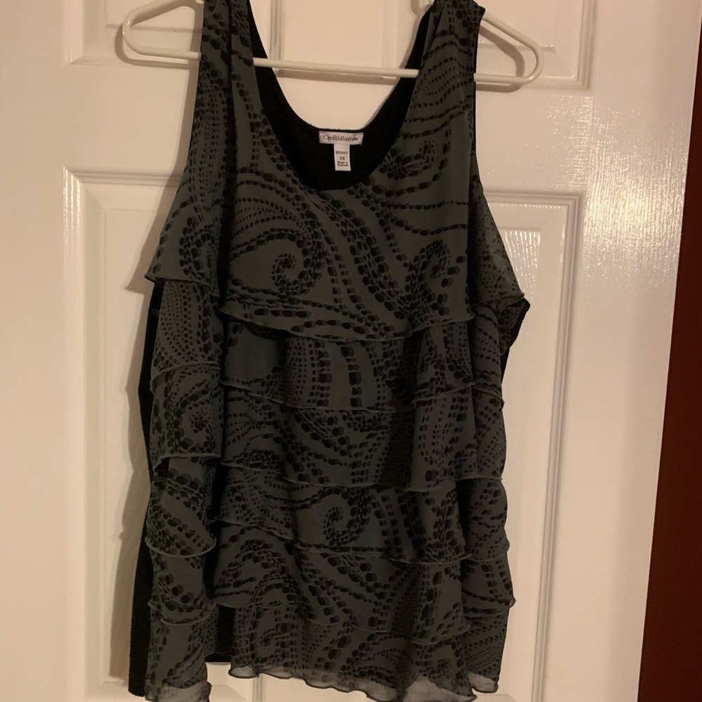 Womens plus size layered tank top size 3x